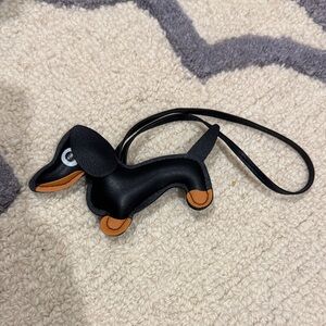 Black Dachshund Dog Keychain